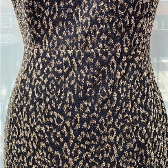 Calvin Klein Gold Leopard Sheath Dress - Picture 4 of 5